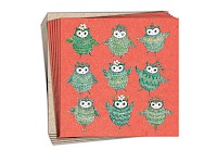 Festive Owls Dancing (charity pack)