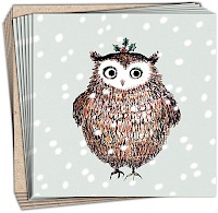 Small Festive Owl (charity pack)